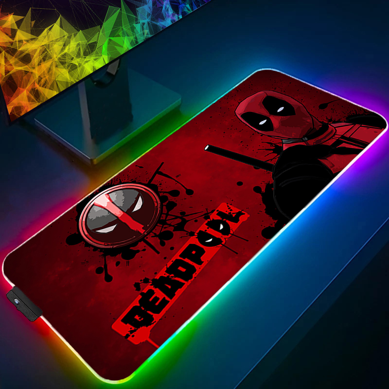 Rgb Mousepad - LED tapis de souris jeu rétro-éclairage