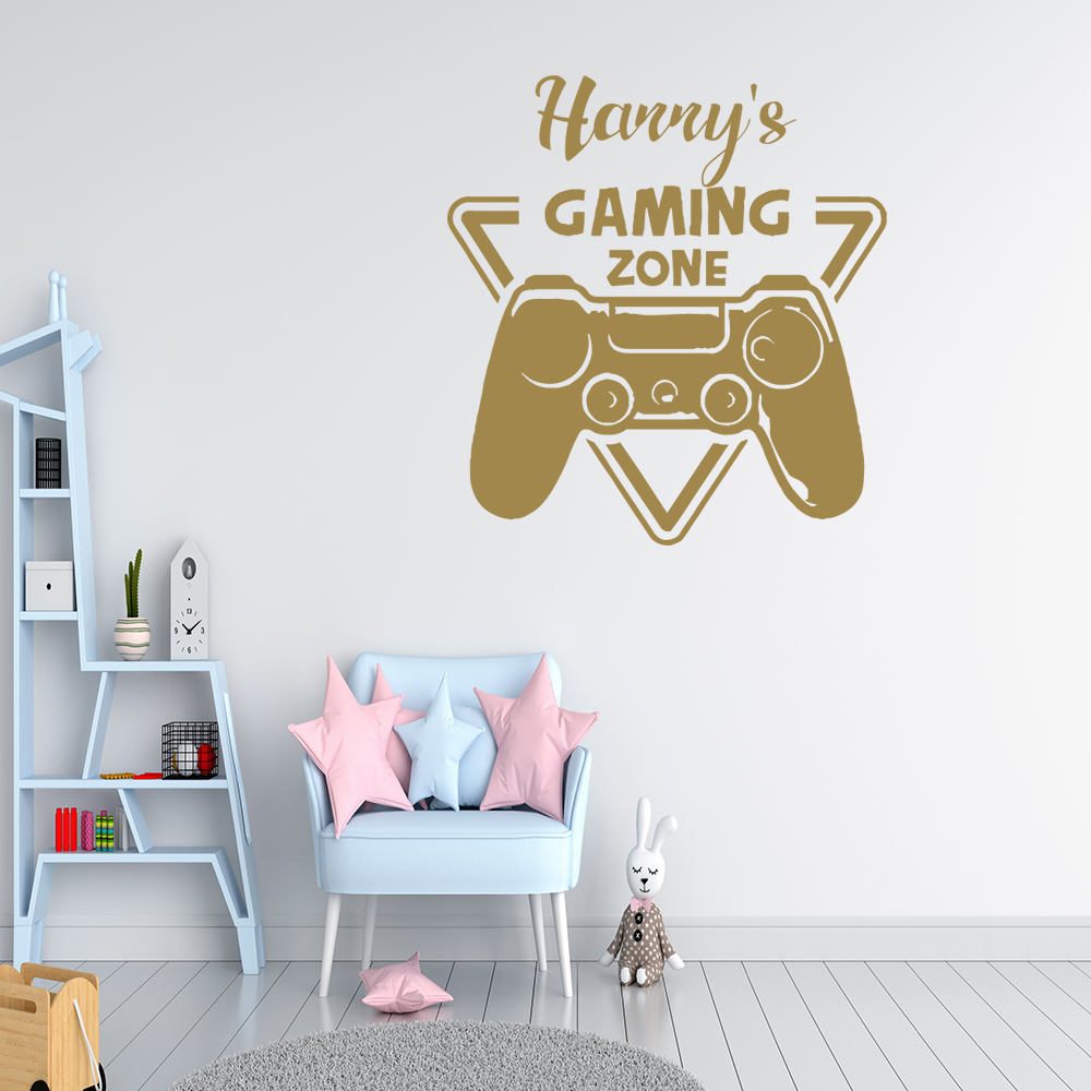 Pc Gaming Names - Autocollant mural en vinyle avec nom