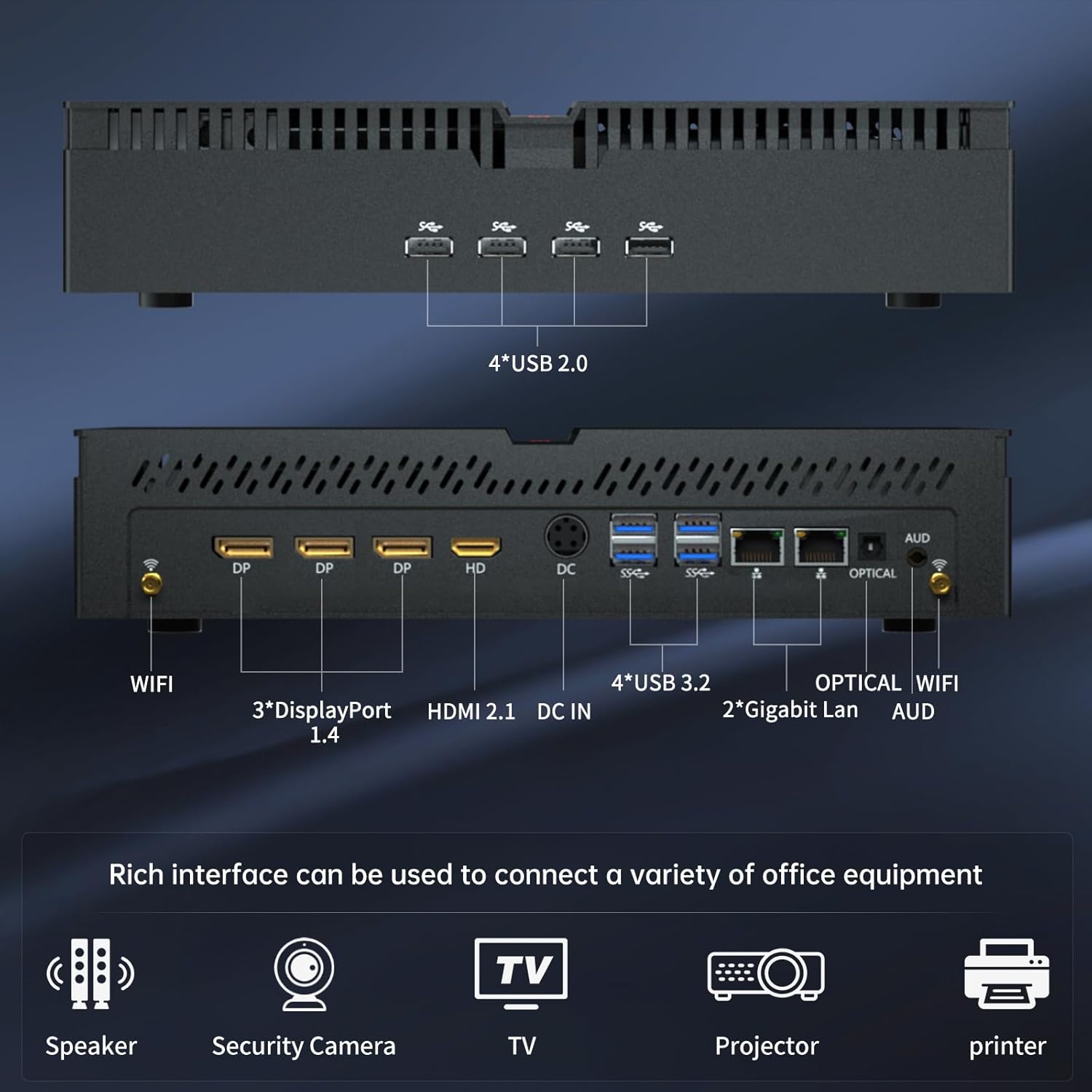 Pc Gaming I7 14Th Gen - Mini PC de jeu Partaker, Intel