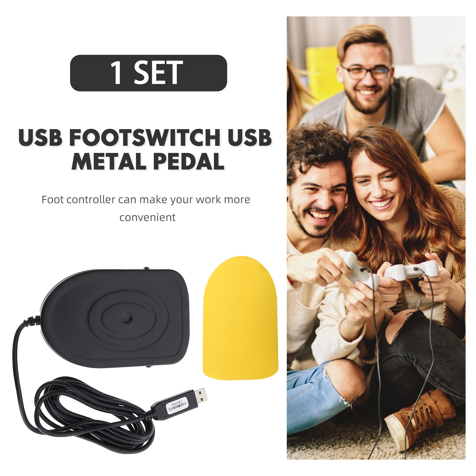 Pédale USB mécanique en métal  - Usb Foot Pedal Gaming avis et prix