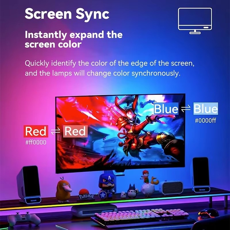 Bande lumineuse de jeu RGB, ré - Pc Gaming Games avis et prix
