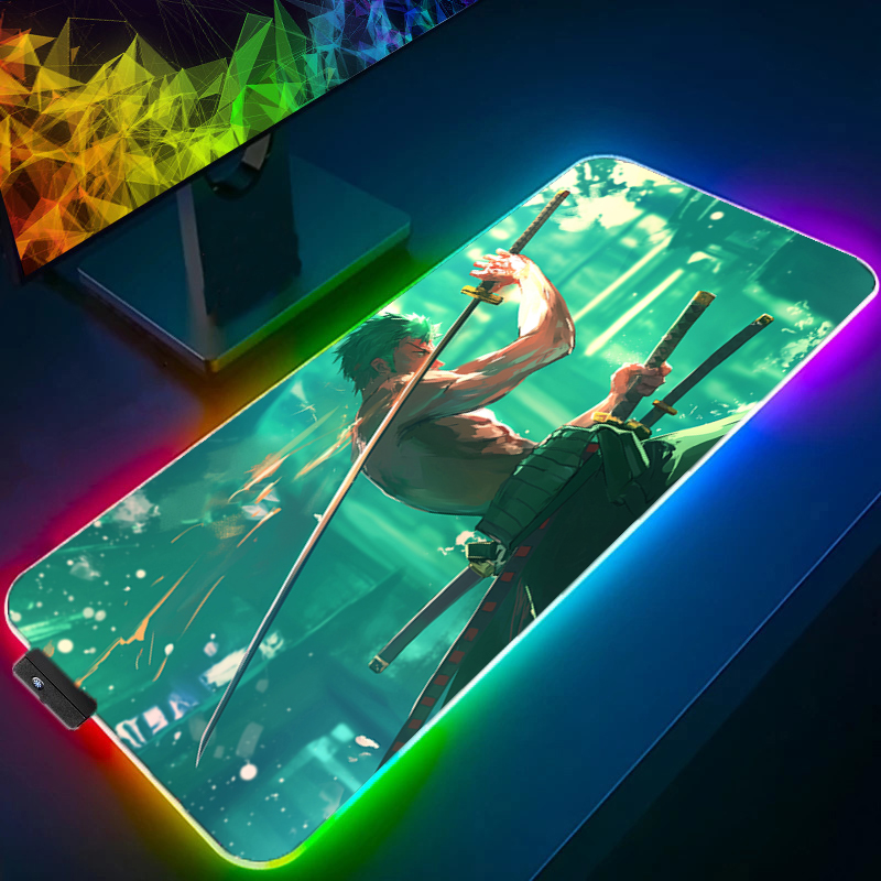 ONE PIECE Zoro tapis de souris - Rgb Mousepad avis et prix