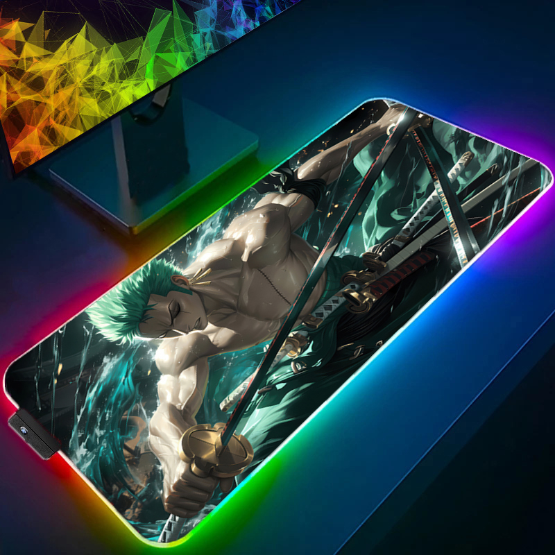 ONE PIECE Zoro tapis de souris - Rgb Mousepad avis et prix