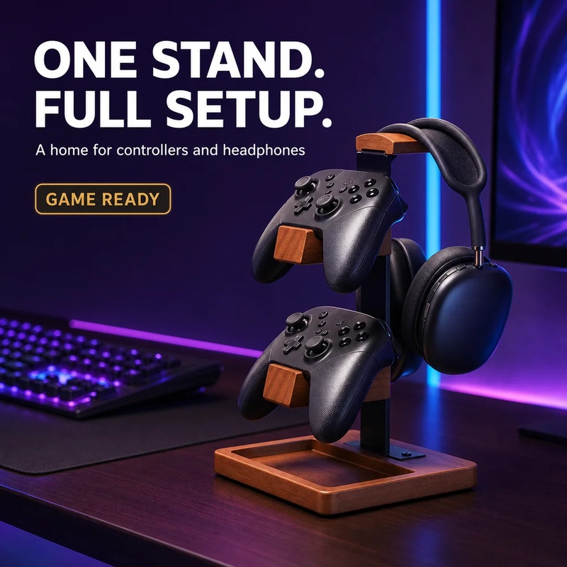 Support de casque en bois, sup - Pc Gaming Earphones avis et prix