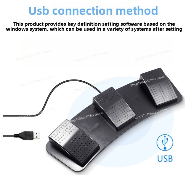 Pédale de commande USB à 3 péd - Usb Foot Pedal Gaming avis et prix