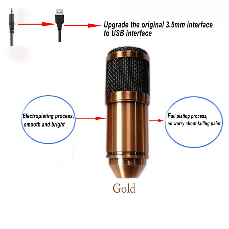Microphone à condensateur USB  - Pc Gaming Youtubers avis et prix