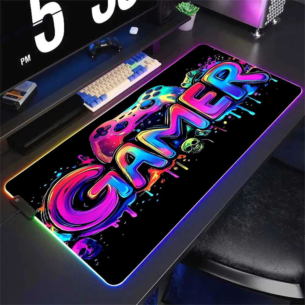 Rvb néon contrôleur de jeu Art - Rgb Mousepad avis et prix
